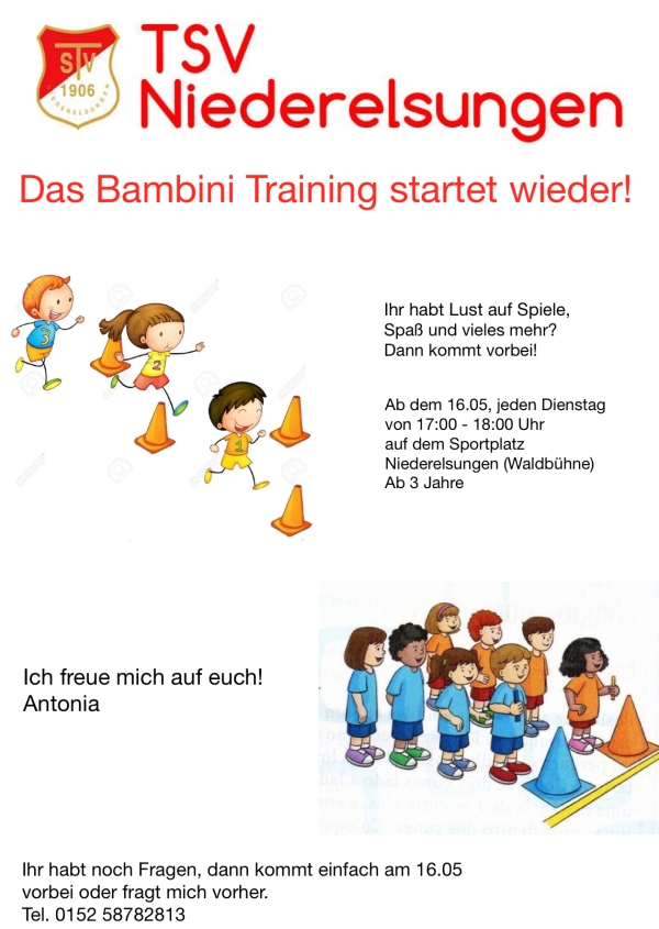 Bambini Training Start