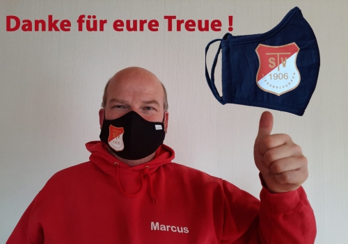 Treue-Aktion für unsere Mitglieder: kostenlose Maske mit TSV-Logo